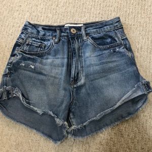 Denim shorts